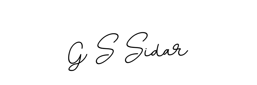 Make a beautiful signature design for name G S Sidar. With this signature (BallpointsItalic-DORy9) style, you can create a handwritten signature for free. G S Sidar signature style 11 images and pictures png