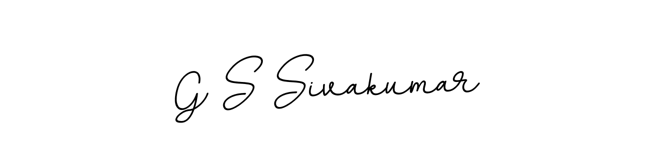 Use a signature maker to create a handwritten signature online. With this signature software, you can design (BallpointsItalic-DORy9) your own signature for name G S Sivakumar. G S Sivakumar signature style 11 images and pictures png