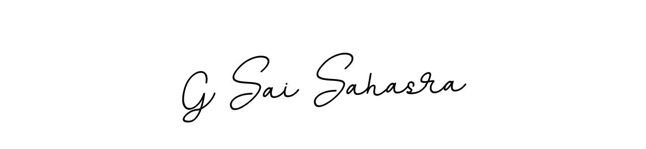 This is the best signature style for the G Sai Sahasra name. Also you like these signature font (BallpointsItalic-DORy9). Mix name signature. G Sai Sahasra signature style 11 images and pictures png