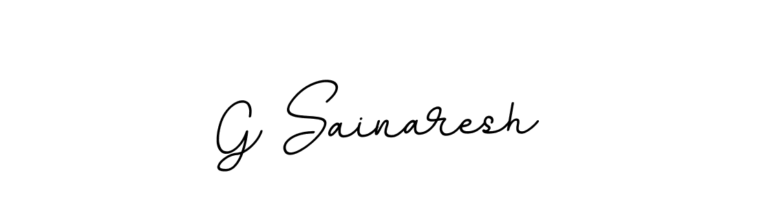 Make a beautiful signature design for name G Sainaresh. With this signature (BallpointsItalic-DORy9) style, you can create a handwritten signature for free. G Sainaresh signature style 11 images and pictures png