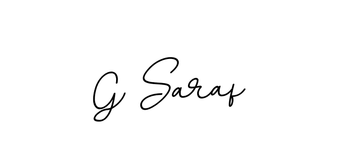 Make a beautiful signature design for name G Saraf. With this signature (BallpointsItalic-DORy9) style, you can create a handwritten signature for free. G Saraf signature style 11 images and pictures png