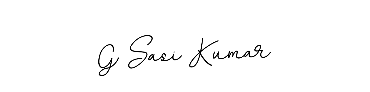 Design your own signature with our free online signature maker. With this signature software, you can create a handwritten (BallpointsItalic-DORy9) signature for name G Sasi Kumar. G Sasi Kumar signature style 11 images and pictures png