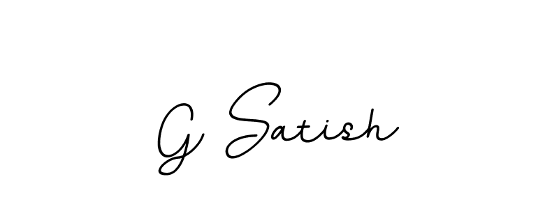 You should practise on your own different ways (BallpointsItalic-DORy9) to write your name (G Satish) in signature. don't let someone else do it for you. G Satish signature style 11 images and pictures png