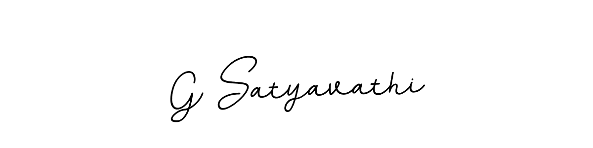 Create a beautiful signature design for name G Satyavathi. With this signature (BallpointsItalic-DORy9) fonts, you can make a handwritten signature for free. G Satyavathi signature style 11 images and pictures png