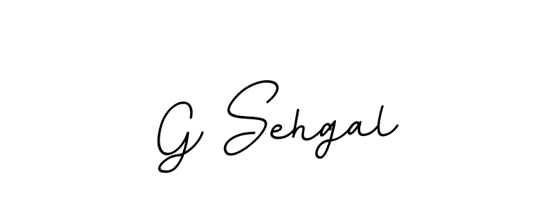 Design your own signature with our free online signature maker. With this signature software, you can create a handwritten (BallpointsItalic-DORy9) signature for name G Sehgal. G Sehgal signature style 11 images and pictures png