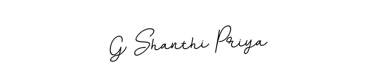 Create a beautiful signature design for name G Shanthi Priya. With this signature (BallpointsItalic-DORy9) fonts, you can make a handwritten signature for free. G Shanthi Priya signature style 11 images and pictures png