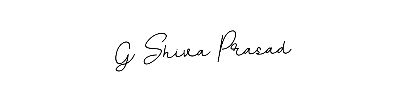 Use a signature maker to create a handwritten signature online. With this signature software, you can design (BallpointsItalic-DORy9) your own signature for name G Shiva Prasad. G Shiva Prasad signature style 11 images and pictures png