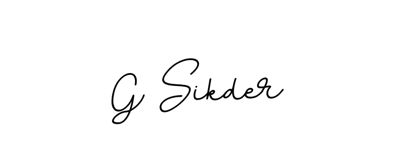 The best way (BallpointsItalic-DORy9) to make a short signature is to pick only two or three words in your name. The name G Sikder include a total of six letters. For converting this name. G Sikder signature style 11 images and pictures png