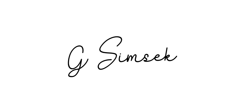 It looks lik you need a new signature style for name G Simsek. Design unique handwritten (BallpointsItalic-DORy9) signature with our free signature maker in just a few clicks. G Simsek signature style 11 images and pictures png