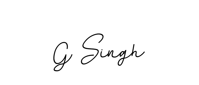 Create a beautiful signature design for name G Singh. With this signature (BallpointsItalic-DORy9) fonts, you can make a handwritten signature for free. G Singh signature style 11 images and pictures png