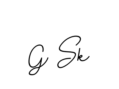 Use a signature maker to create a handwritten signature online. With this signature software, you can design (BallpointsItalic-DORy9) your own signature for name G Sk. G Sk signature style 11 images and pictures png