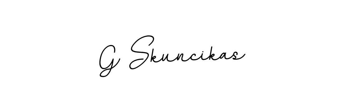 G Skuncikas stylish signature style. Best Handwritten Sign (BallpointsItalic-DORy9) for my name. Handwritten Signature Collection Ideas for my name G Skuncikas. G Skuncikas signature style 11 images and pictures png