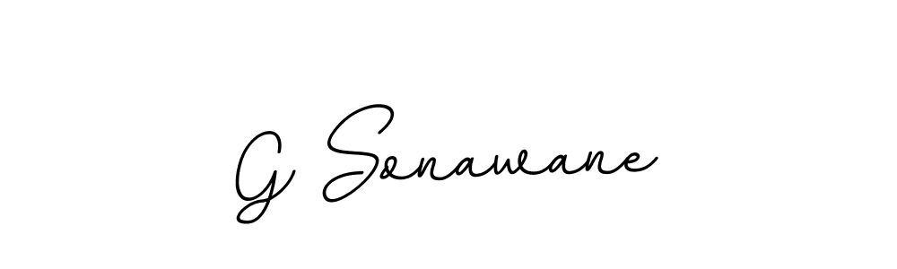 G Sonawane stylish signature style. Best Handwritten Sign (BallpointsItalic-DORy9) for my name. Handwritten Signature Collection Ideas for my name G Sonawane. G Sonawane signature style 11 images and pictures png