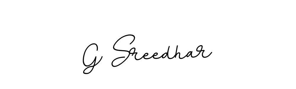 Use a signature maker to create a handwritten signature online. With this signature software, you can design (BallpointsItalic-DORy9) your own signature for name G Sreedhar. G Sreedhar signature style 11 images and pictures png