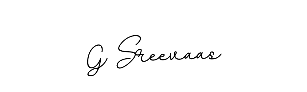 The best way (BallpointsItalic-DORy9) to make a short signature is to pick only two or three words in your name. The name G Sreevaas include a total of six letters. For converting this name. G Sreevaas signature style 11 images and pictures png