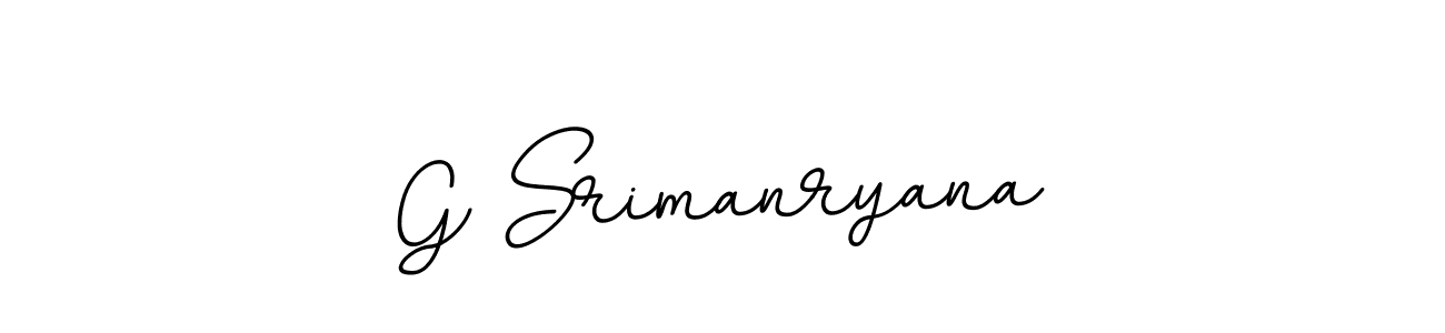 G Srimanryana stylish signature style. Best Handwritten Sign (BallpointsItalic-DORy9) for my name. Handwritten Signature Collection Ideas for my name G Srimanryana. G Srimanryana signature style 11 images and pictures png