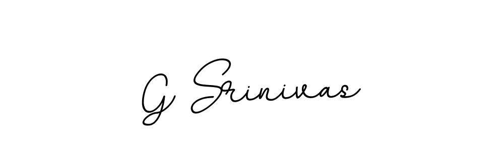Design your own signature with our free online signature maker. With this signature software, you can create a handwritten (BallpointsItalic-DORy9) signature for name G Srinivas. G Srinivas signature style 11 images and pictures png