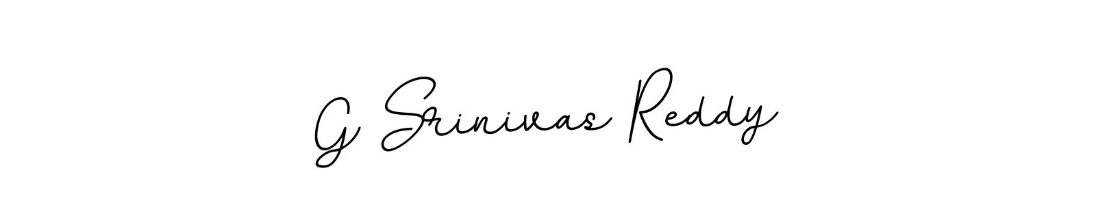 Use a signature maker to create a handwritten signature online. With this signature software, you can design (BallpointsItalic-DORy9) your own signature for name G Srinivas Reddy. G Srinivas Reddy signature style 11 images and pictures png