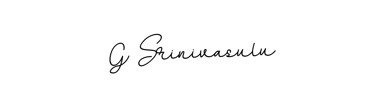 Create a beautiful signature design for name G Srinivasulu. With this signature (BallpointsItalic-DORy9) fonts, you can make a handwritten signature for free. G Srinivasulu signature style 11 images and pictures png