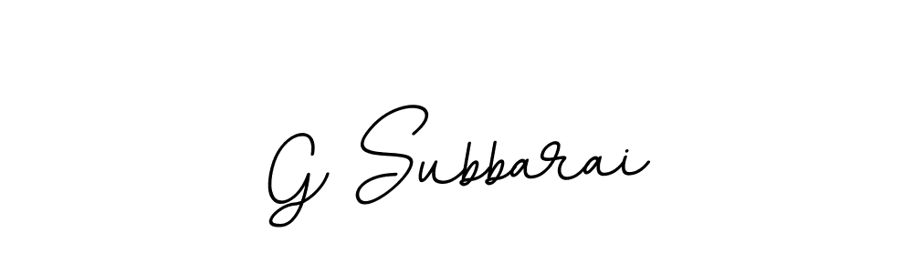 G Subbarai stylish signature style. Best Handwritten Sign (BallpointsItalic-DORy9) for my name. Handwritten Signature Collection Ideas for my name G Subbarai. G Subbarai signature style 11 images and pictures png