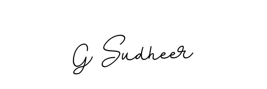 The best way (BallpointsItalic-DORy9) to make a short signature is to pick only two or three words in your name. The name G Sudheer include a total of six letters. For converting this name. G Sudheer signature style 11 images and pictures png