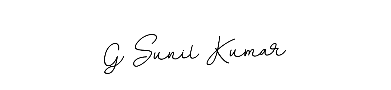 Make a beautiful signature design for name G Sunil Kumar. With this signature (BallpointsItalic-DORy9) style, you can create a handwritten signature for free. G Sunil Kumar signature style 11 images and pictures png