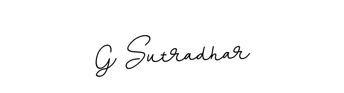 G Sutradhar stylish signature style. Best Handwritten Sign (BallpointsItalic-DORy9) for my name. Handwritten Signature Collection Ideas for my name G Sutradhar. G Sutradhar signature style 11 images and pictures png