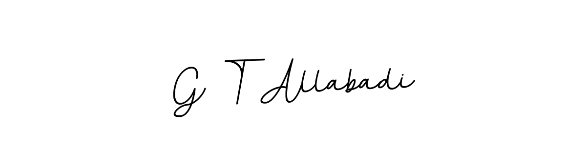 Also You can easily find your signature by using the search form. We will create G T Allabadi name handwritten signature images for you free of cost using BallpointsItalic-DORy9 sign style. G T Allabadi signature style 11 images and pictures png
