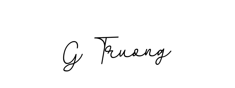 The best way (BallpointsItalic-DORy9) to make a short signature is to pick only two or three words in your name. The name G Truong include a total of six letters. For converting this name. G Truong signature style 11 images and pictures png