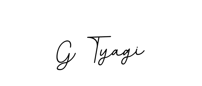 G Tyagi stylish signature style. Best Handwritten Sign (BallpointsItalic-DORy9) for my name. Handwritten Signature Collection Ideas for my name G Tyagi. G Tyagi signature style 11 images and pictures png