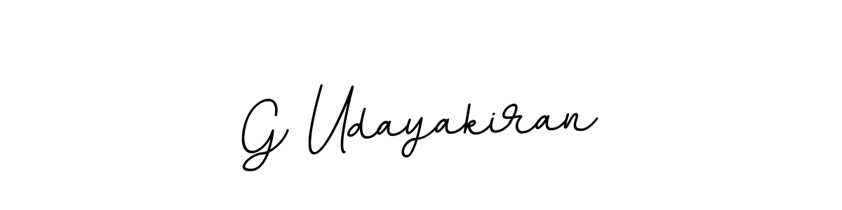 Use a signature maker to create a handwritten signature online. With this signature software, you can design (BallpointsItalic-DORy9) your own signature for name G Udayakiran. G Udayakiran signature style 11 images and pictures png