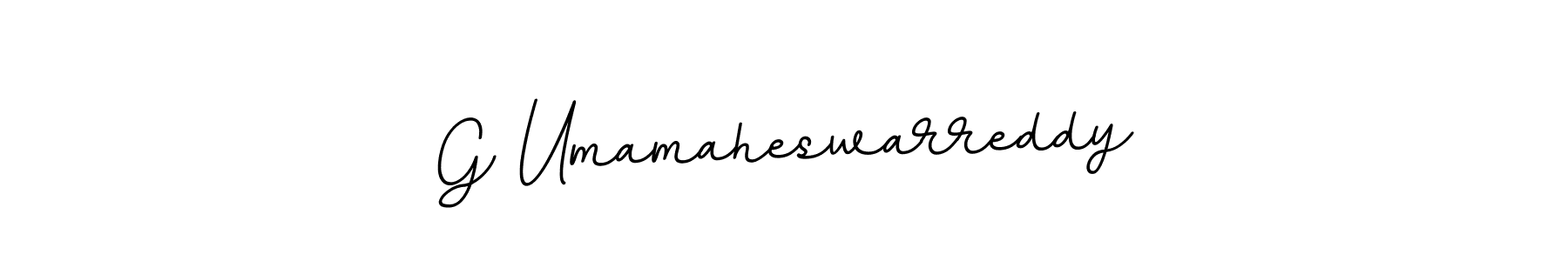 Use a signature maker to create a handwritten signature online. With this signature software, you can design (BallpointsItalic-DORy9) your own signature for name G Umamaheswarreddy. G Umamaheswarreddy signature style 11 images and pictures png