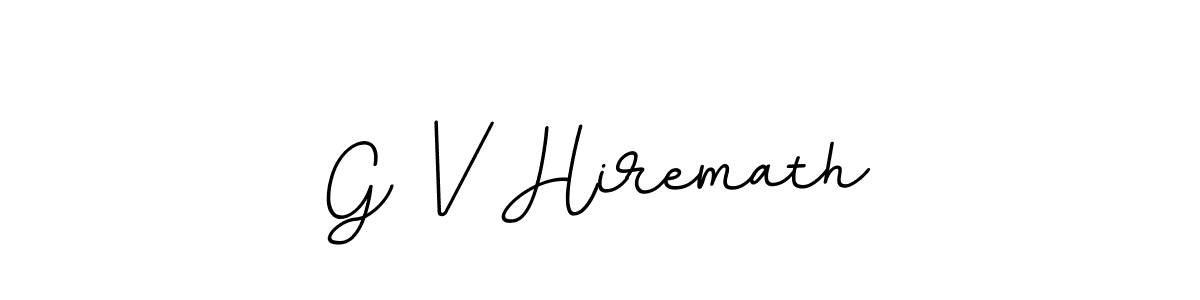 How to make G V Hiremath name signature. Use BallpointsItalic-DORy9 style for creating short signs online. This is the latest handwritten sign. G V Hiremath signature style 11 images and pictures png