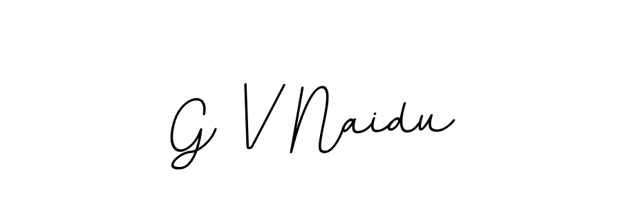 Use a signature maker to create a handwritten signature online. With this signature software, you can design (BallpointsItalic-DORy9) your own signature for name G V Naidu. G V Naidu signature style 11 images and pictures png