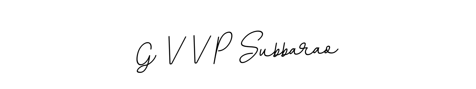 How to make G V V P Subbarao name signature. Use BallpointsItalic-DORy9 style for creating short signs online. This is the latest handwritten sign. G V V P Subbarao signature style 11 images and pictures png