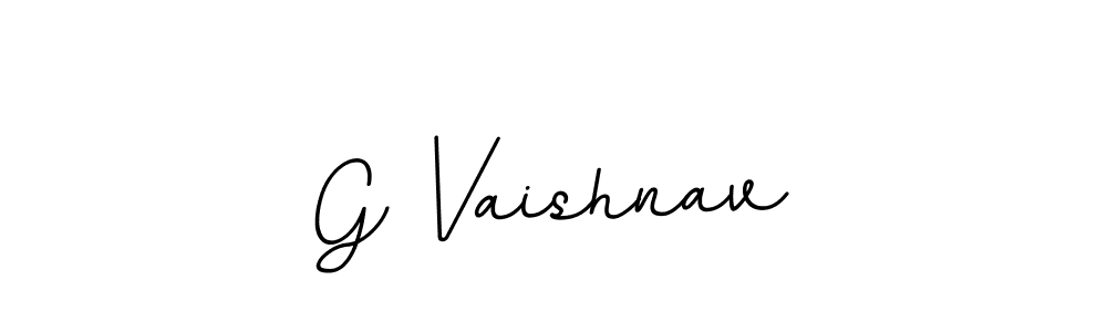 The best way (BallpointsItalic-DORy9) to make a short signature is to pick only two or three words in your name. The name G Vaishnav include a total of six letters. For converting this name. G Vaishnav signature style 11 images and pictures png