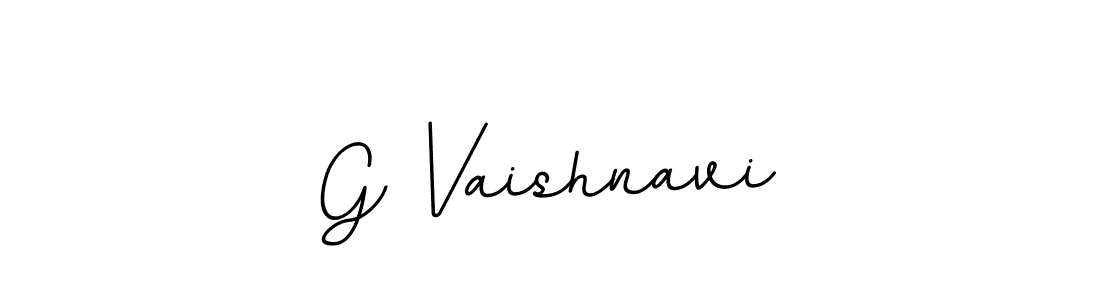 Design your own signature with our free online signature maker. With this signature software, you can create a handwritten (BallpointsItalic-DORy9) signature for name G Vaishnavi. G Vaishnavi signature style 11 images and pictures png