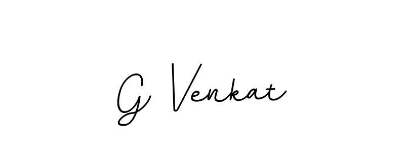 Use a signature maker to create a handwritten signature online. With this signature software, you can design (BallpointsItalic-DORy9) your own signature for name G Venkat. G Venkat signature style 11 images and pictures png