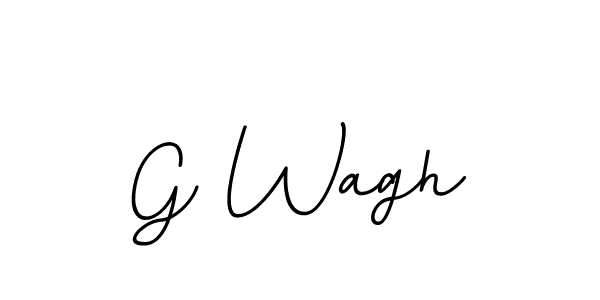 Make a beautiful signature design for name G Wagh. With this signature (BallpointsItalic-DORy9) style, you can create a handwritten signature for free. G Wagh signature style 11 images and pictures png