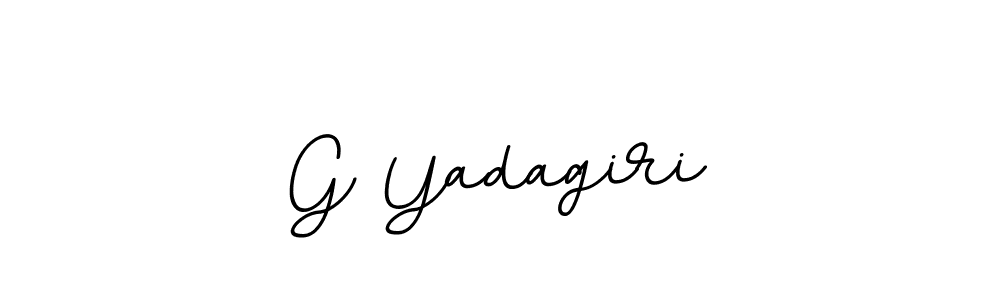 Make a beautiful signature design for name G Yadagiri. With this signature (BallpointsItalic-DORy9) style, you can create a handwritten signature for free. G Yadagiri signature style 11 images and pictures png