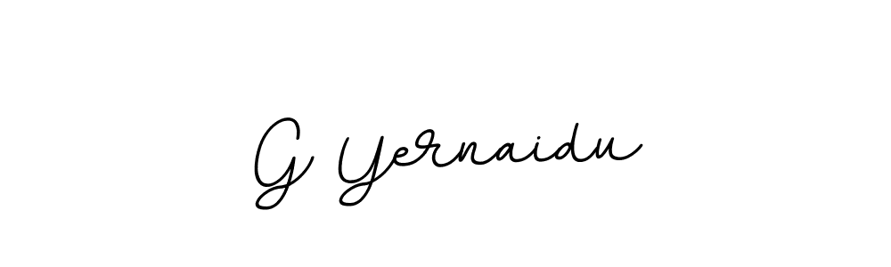 Use a signature maker to create a handwritten signature online. With this signature software, you can design (BallpointsItalic-DORy9) your own signature for name G Yernaidu. G Yernaidu signature style 11 images and pictures png