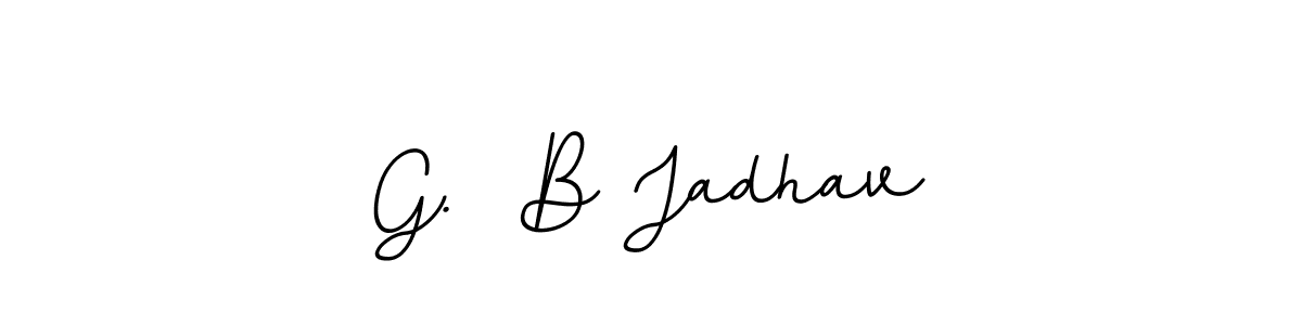 Make a beautiful signature design for name G.  B Jadhav. With this signature (BallpointsItalic-DORy9) style, you can create a handwritten signature for free. G.  B Jadhav signature style 11 images and pictures png