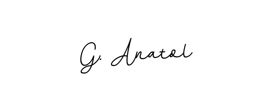 Make a beautiful signature design for name G. Anatol. With this signature (BallpointsItalic-DORy9) style, you can create a handwritten signature for free. G. Anatol signature style 11 images and pictures png