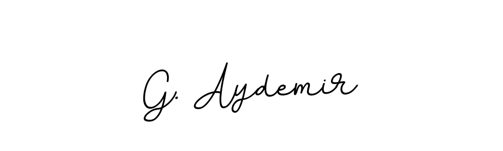 How to make G. Aydemir name signature. Use BallpointsItalic-DORy9 style for creating short signs online. This is the latest handwritten sign. G. Aydemir signature style 11 images and pictures png