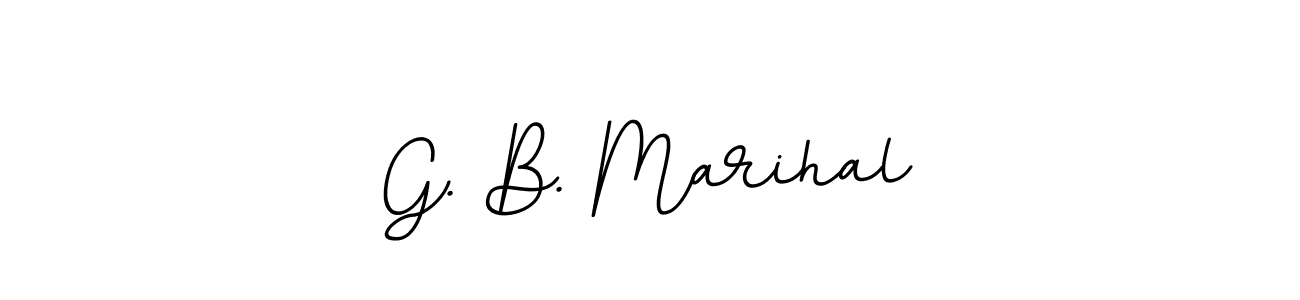 Similarly BallpointsItalic-DORy9 is the best handwritten signature design. Signature creator online .You can use it as an online autograph creator for name G. B. Marihal. G. B. Marihal signature style 11 images and pictures png