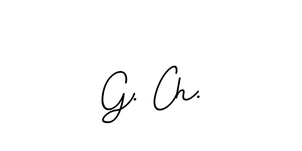 Make a beautiful signature design for name G. Ch.. With this signature (BallpointsItalic-DORy9) style, you can create a handwritten signature for free. G. Ch. signature style 11 images and pictures png