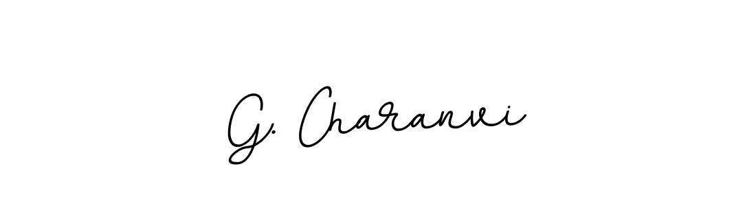 How to make G. Charanvi name signature. Use BallpointsItalic-DORy9 style for creating short signs online. This is the latest handwritten sign. G. Charanvi signature style 11 images and pictures png