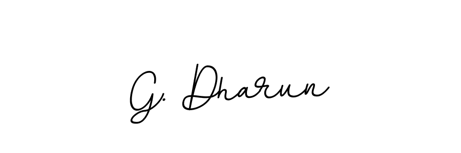 Use a signature maker to create a handwritten signature online. With this signature software, you can design (BallpointsItalic-DORy9) your own signature for name G. Dharun. G. Dharun signature style 11 images and pictures png