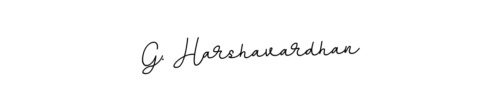 Use a signature maker to create a handwritten signature online. With this signature software, you can design (BallpointsItalic-DORy9) your own signature for name G. Harshavardhan. G. Harshavardhan signature style 11 images and pictures png