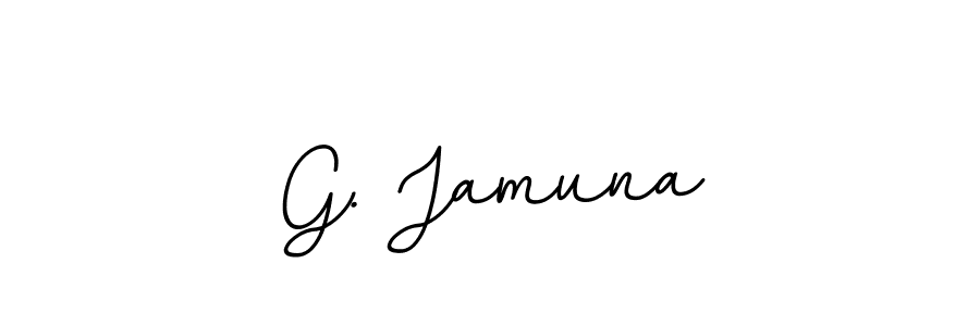 How to make G. Jamuna name signature. Use BallpointsItalic-DORy9 style for creating short signs online. This is the latest handwritten sign. G. Jamuna signature style 11 images and pictures png